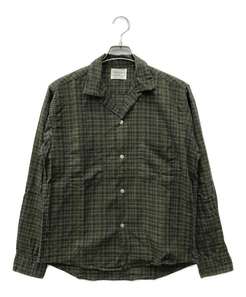 TOWN CRAFT（タウンクラフト）TOWN CRAFT (タウンクラフト) オープンカラーシャツ グリーン サイズ:Mの古着・服飾アイテム