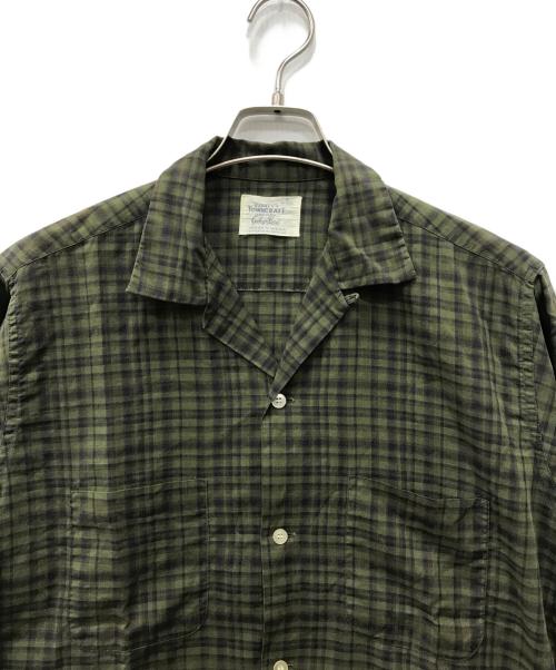 TOWN CRAFT（タウンクラフト）TOWN CRAFT (タウンクラフト) オープンカラーシャツ グリーン サイズ:Mの古着・服飾アイテム