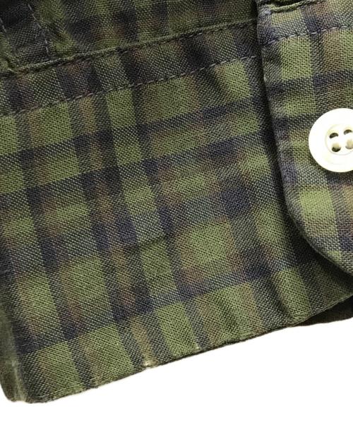 TOWN CRAFT（タウンクラフト）TOWN CRAFT (タウンクラフト) オープンカラーシャツ グリーン サイズ:Mの古着・服飾アイテム