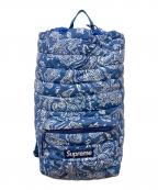 SUPREMEシュプリーム）の古着「Puffer Backpack BluePaisley」｜ブルー