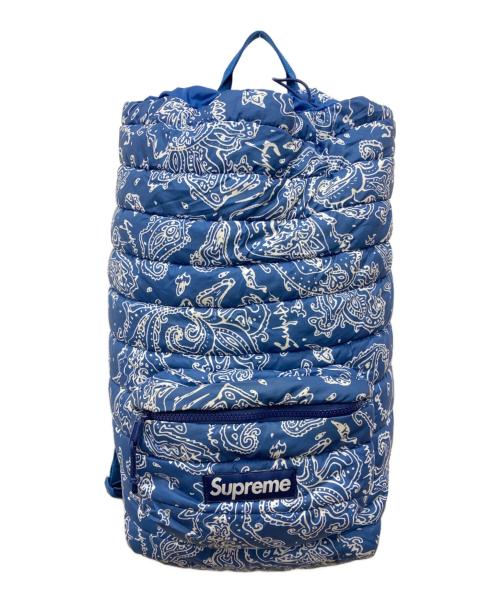 SUPREME（シュプリーム）Supreme (シュプリーム) Puffer Backpack BluePaisley ブルー サイズ:下記参照の古着・服飾アイテム