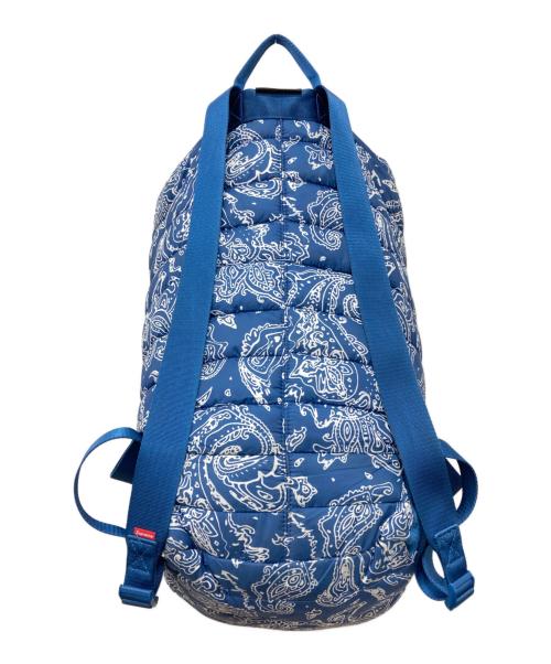 SUPREME（シュプリーム）Supreme (シュプリーム) Puffer Backpack BluePaisley ブルー サイズ:下記参照の古着・服飾アイテム