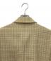 中古・古着 AURALEE (オーラリー) HARD TWIST WOOL DOUBLE FACE CHECK BLOUZON ベージュ サイズ:5：15000円
