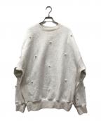 MARRY MEメリーミー）の古着「パールスウェット」｜グレー