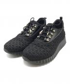 Salvatore Ferragamoサルヴァトーレ フェラガモ）の古着「エンボス加工スニーカー」｜ブラック