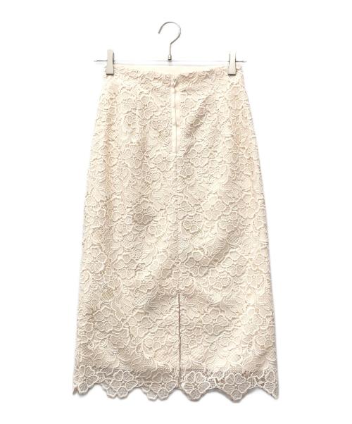 ANAYI（アナイ）ANAYI (アナイ) アネモネレースタイトスカート ホワイト サイズ:34の古着・服飾アイテム