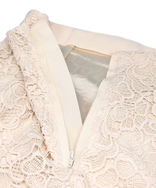 ANAYI（アナイ）ANAYI (アナイ) アネモネレースタイトスカート ホワイト サイズ:34の古着・服飾アイテム