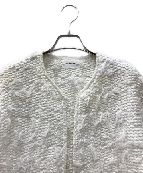 ADAWAS（アダワス）ADAWAS (アダワス) FRENGE TWEED JACKET ホワイト サイズ:FREEの古着・服飾アイテム