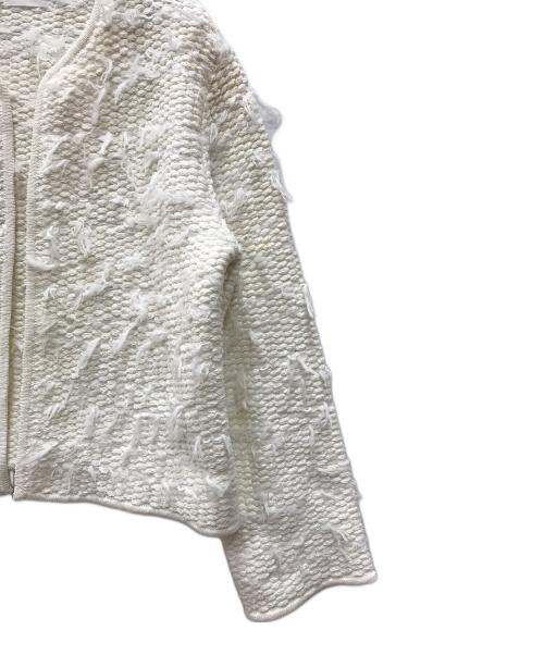 ADAWAS（アダワス）ADAWAS (アダワス) FRENGE TWEED JACKET ホワイト サイズ:FREEの古着・服飾アイテム