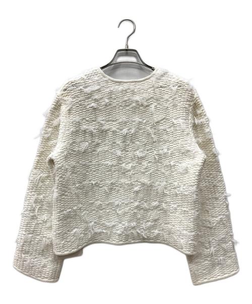 ADAWAS（アダワス）ADAWAS (アダワス) FRENGE TWEED JACKET ホワイト サイズ:FREEの古着・服飾アイテム