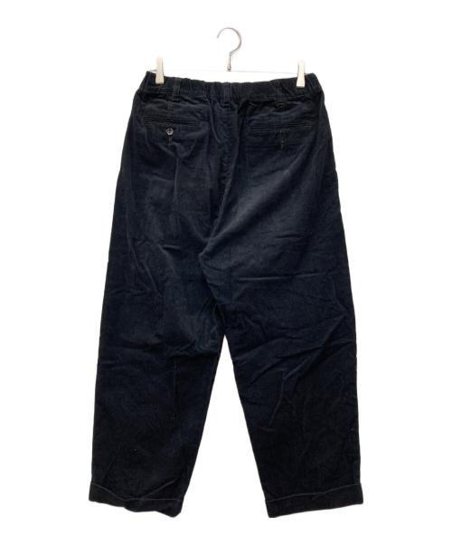 TapWater（タップウォーター）TapWater (タップウォーター) Corduroy Tuck Trousers ブラック サイズ:34の古着・服飾アイテム