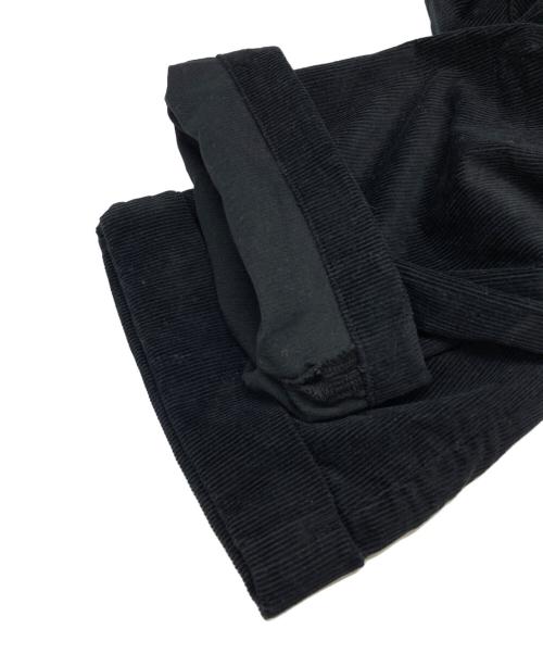 TapWater（タップウォーター）TapWater (タップウォーター) Corduroy Tuck Trousers ブラック サイズ:34の古着・服飾アイテム