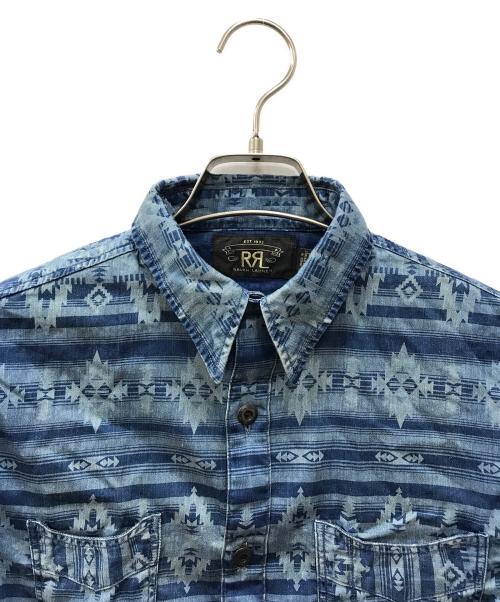 RRL（ダブルアールエル）RRL (ダブルアールエル) ウエスタンシャツ ブルー サイズ:XSの古着・服飾アイテム