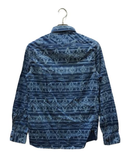 RRL（ダブルアールエル）RRL (ダブルアールエル) ウエスタンシャツ ブルー サイズ:XSの古着・服飾アイテム