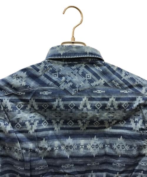 RRL（ダブルアールエル）RRL (ダブルアールエル) ウエスタンシャツ ブルー サイズ:XSの古着・服飾アイテム