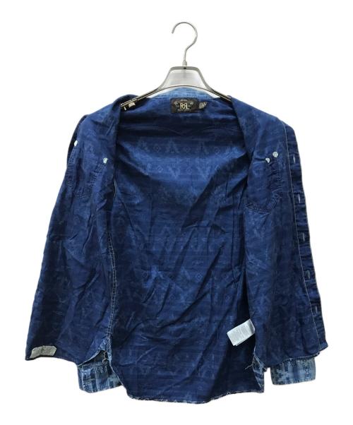 RRL（ダブルアールエル）RRL (ダブルアールエル) ウエスタンシャツ ブルー サイズ:XSの古着・服飾アイテム