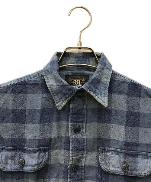 RRL（ダブルアールエル）RRL (ダブルアール) チェックシャツ ブルー サイズ:XSの古着・服飾アイテム