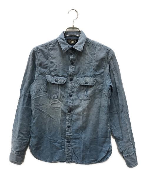 RRL（ダブルアールエル）RRL (ダブルアール) 長袖シャツ ブルー サイズ:XSの古着・服飾アイテム
