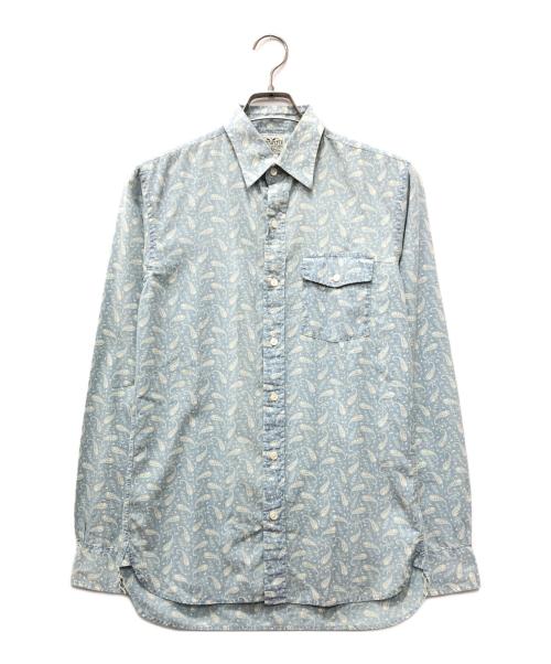 RRL（ダブルアールエル）RRL (ダブルアールエル) ペイズリー柄シャツ スカイブルー サイズ:XSの古着・服飾アイテム