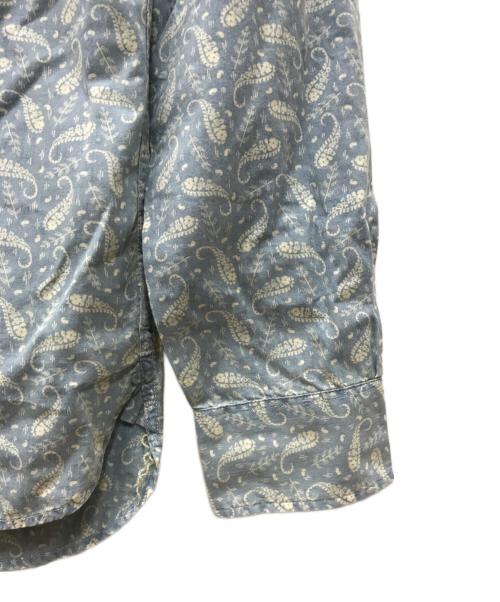 RRL（ダブルアールエル）RRL (ダブルアールエル) ペイズリー柄シャツ スカイブルー サイズ:XSの古着・服飾アイテム