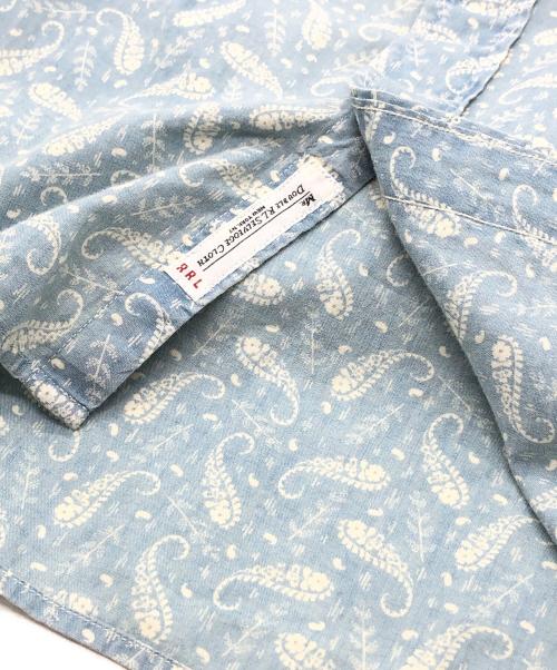 RRL（ダブルアールエル）RRL (ダブルアールエル) ペイズリー柄シャツ スカイブルー サイズ:XSの古着・服飾アイテム