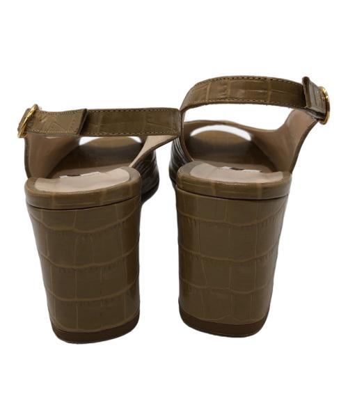 NEBULONIE（ネブローニ）NEBULONIE (ネブローニ) ヒールサンダル ベージュ サイズ:37の古着・服飾アイテム