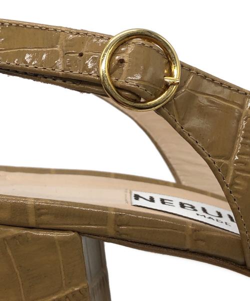 NEBULONIE（ネブローニ）NEBULONIE (ネブローニ) ヒールサンダル ベージュ サイズ:37の古着・服飾アイテム