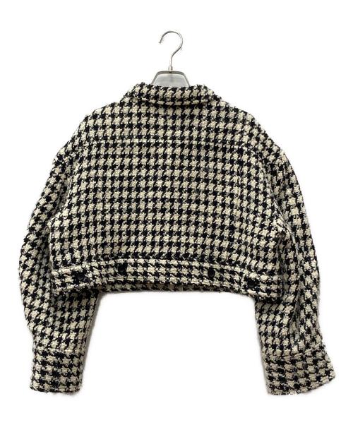 ELIN（エリン）ELIN (エリン) ツイードジャケット ベージュ サイズ:36の古着・服飾アイテム