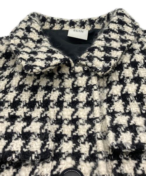 ELIN（エリン）ELIN (エリン) ツイードジャケット ベージュ サイズ:36の古着・服飾アイテム