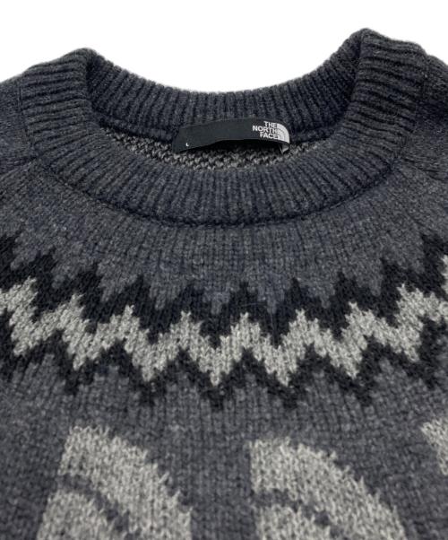 THE NORTH FACE（ザ ノース フェイス）THE NORTH FACE (ザ ノース フェイス) HALF DOME NORDIC SWEATER グレー サイズ:Lの古着・服飾アイテム