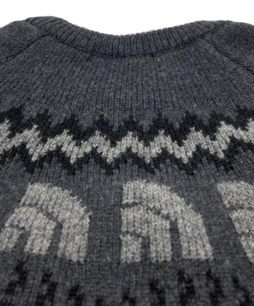 THE NORTH FACE（ザ ノース フェイス）THE NORTH FACE (ザ ノース フェイス) HALF DOME NORDIC SWEATER グレー サイズ:Lの古着・服飾アイテム