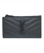 SAINT LAURENTサンローラン）の古着「カサンドラマトラッセコインカードホルダー」｜ブラック