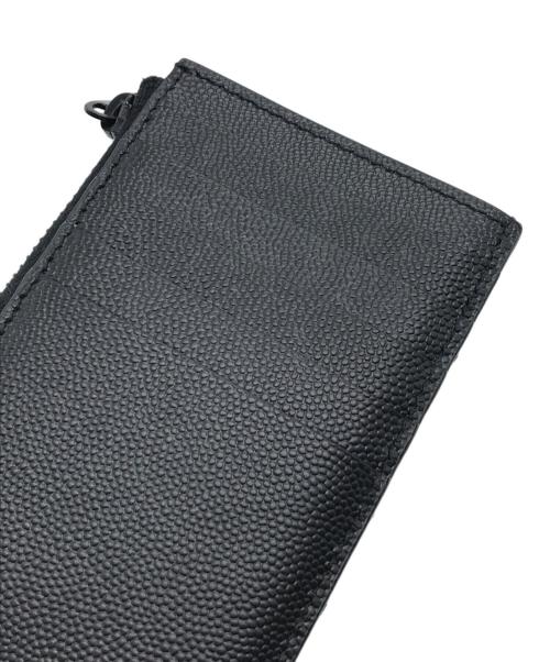SAINT LAURENT（サンローラン）SAINT LAURENT (サンローラン) カサンドラマトラッセコインカードホルダー ブラック サイズ:下記参照の古着・服飾アイテム