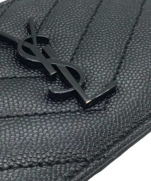 SAINT LAURENT（サンローラン）SAINT LAURENT (サンローラン) カサンドラマトラッセコインカードホルダー ブラック サイズ:下記参照の古着・服飾アイテム
