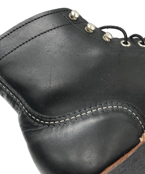 RED WING（レッドウィング）RED WING (レッドウィング) IRON RANGER ブラック サイズ:25cmの古着・服飾アイテム