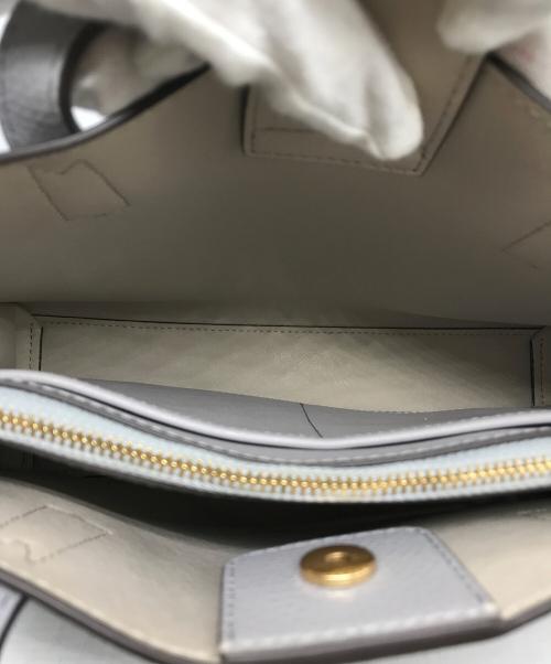 TORY BURCH（トリーバーチ）TORY BURCH (トリーバーチ) ロビンソン 2WAYトートバッグ ブルーの古着・服飾アイテム