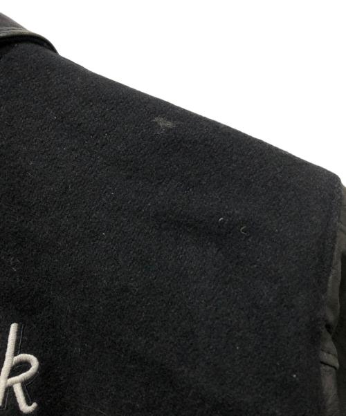 Hard Rock cafe（ハードロックカフェ）Hard Rock cafe (ハードロックカフェ) レザー切替ブルゾン ブラック サイズ:Lの古着・服飾アイテム