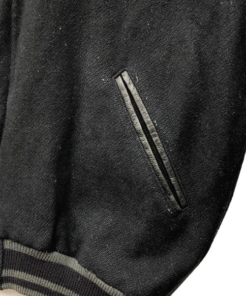 Hard Rock cafe（ハードロックカフェ）Hard Rock cafe (ハードロックカフェ) レザー切替ブルゾン ブラック サイズ:Lの古着・服飾アイテム