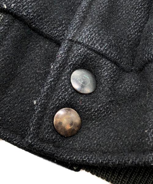 Hard Rock cafe（ハードロックカフェ）Hard Rock cafe (ハードロックカフェ) レザー切替ブルゾン ブラック サイズ:Lの古着・服飾アイテム