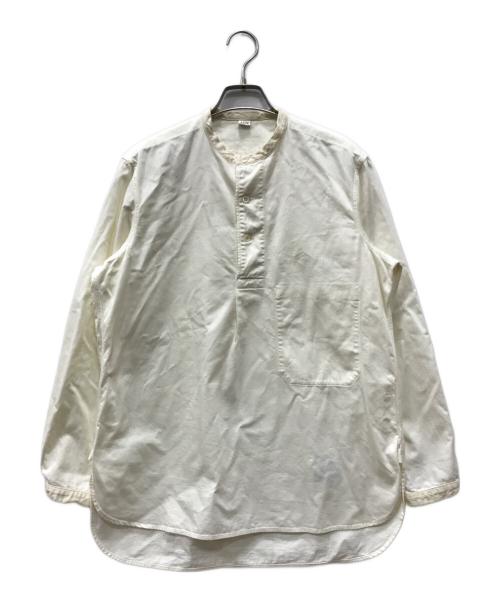 45R（フォーティファイブ・アール）45R (フォーティファイブ・アール) スタンドカラーチュニックブラウス アイボリー サイズ:FREEの古着・服飾アイテム