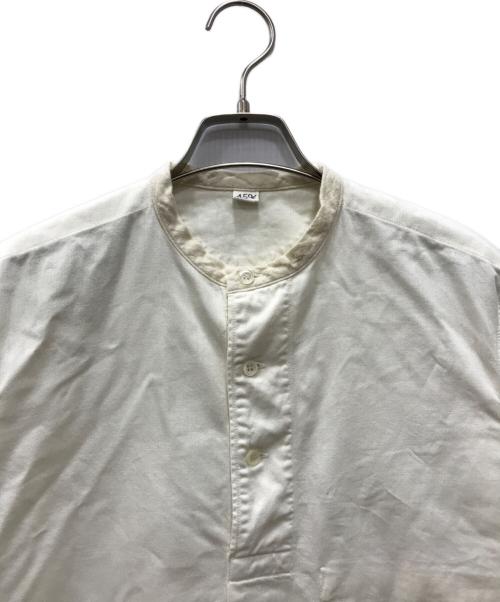 45R（フォーティファイブ・アール）45R (フォーティファイブ・アール) スタンドカラーチュニックブラウス アイボリー サイズ:FREEの古着・服飾アイテム