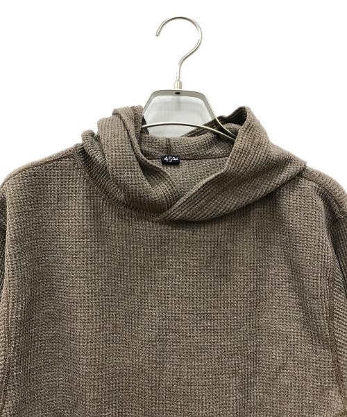 45R（フォーティファイブ・アール）45R (フォーティファイブ・アール) USワッフルの908フーディ ブラウン サイズ:FREEの古着・服飾アイテム