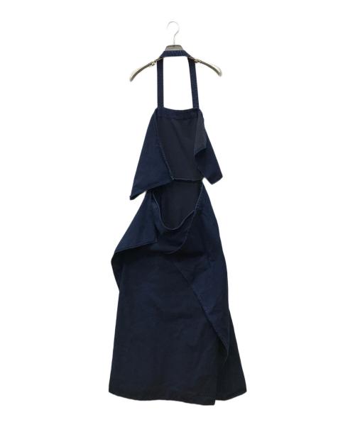 Y's（ワイズ）Y's (ワイズ) 8OZ CE/C/ DENIM APRON DRESS インディゴ サイズ:01の古着・服飾アイテム