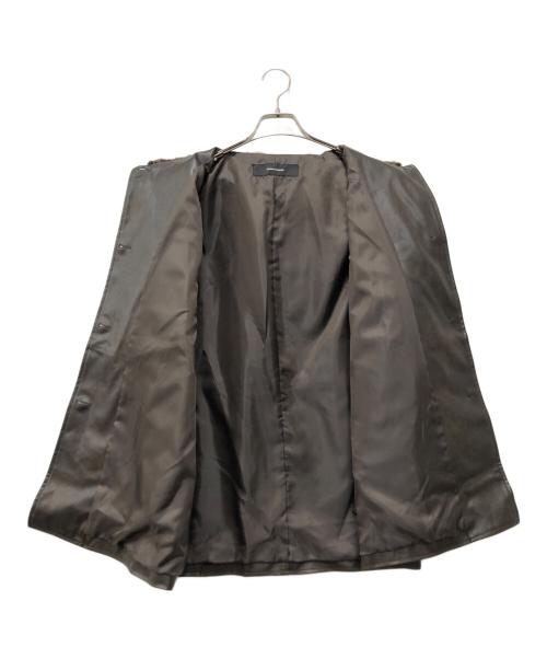 JOURNAL STANDARD（ジャーナルスタンダード）JOURNAL STANDARD (ジャーナルスタンダード) ウォッシャブル フェイクレザーファー襟付カバーオール ブラウン サイズ:下記参照の古着・服飾アイテム