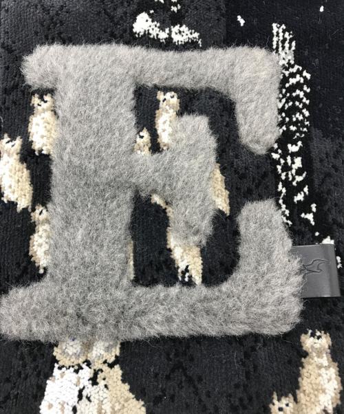 ebagos（エバゴス）ebagos (エバゴス) シェニール・アーカイブ ワンホールトートバッグ ブラックの古着・服飾アイテム