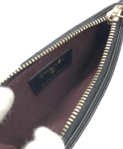 CHANEL（シャネル）CHANEL (シャネル) マトラッセクラシックジップカードケース ブラック サイズ:下記参照の古着・服飾アイテム