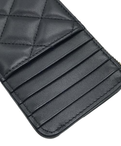 CHANEL（シャネル）CHANEL (シャネル) マトラッセクラシックジップカードケース ブラック サイズ:下記参照の古着・服飾アイテム