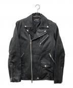RATTLE TRAPラトルトラップ）の古着「ラムレザーライダースジャケット」｜ブラック