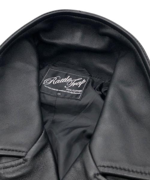 RATTLE TRAP（ラトルトラップ）RATTLE TRAP (ラトルトラップ) ラムレザーライダースジャケット ブラック サイズ:LLの古着・服飾アイテム
