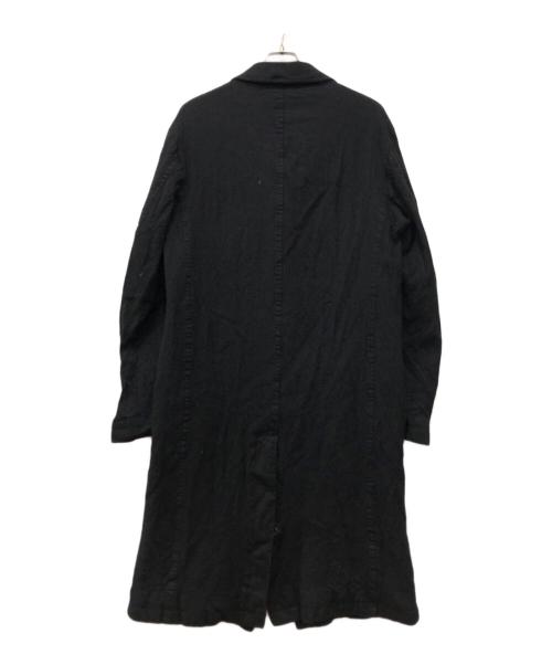 COMME des GARCONS HOMME（コムデギャルソン オム）COMME des GARCONS HOMME (コムデギャルソン オム) ウールサージ縮絨コート ブラック サイズ:Ｌの古着・服飾アイテム